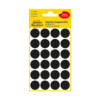 Kép 2/2 - 18*18 mm-es Avery Zweckform öntapadó íves etikett címke, fekete színű (4 ív/doboz), normál ragasztóval