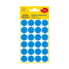Kép 2/2 - 18*18 mm-es Avery Zweckform öntapadó íves etikett címke, kék színű (4 ív/doboz), normál ragasztóval