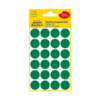 Kép 2/2 - 18*18 mm-es Avery Zweckform öntapadó íves etikett címke, zöld színű (4 ív/doboz), normál ragasztóval