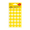 Kép 2/2 - 18*18 mm-es Avery Zweckform öntapadó íves etikett címke, sárga színű (4 ív/doboz), normál ragasztóval