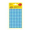 Kép 2/2 - 8*8 mm-es Avery Zweckform öntapadó íves etikett címke, kék színű (4 ív/doboz), normál ragasztóval
