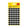 Kép 2/2 - 12*12 mm-es Avery Zweckform öntapadó íves etikett címke, fekete színű (5 ív/doboz), normál ragasztóval