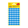 Kép 2/2 - 12*12 mm-es Avery Zweckform öntapadó íves etikett címke, kék színű (5 ív/doboz), normál ragasztóval