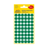 Kép 2/2 - 12*12 mm-es Avery Zweckform öntapadó íves etikett címke, zöld színű (5 ív/doboz), normál ragasztóval