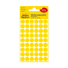 Kép 2/2 - 12*12 mm-es Avery Zweckform öntapadó íves etikett címke, sárga színű (5 ív/doboz), normál ragasztóval