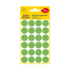 Kép 2/2 - 18*18 mm-es Avery Zweckform öntapadó íves etikett címke, neon zöld színű (4 ív/doboz), normál ragasztóval