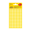 Kép 2/2 - 8*8 mm-es Avery Zweckform öntapadó íves etikett címke, sárga színű (4 ív/doboz), visszaszedhető ragasztóval