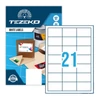 Kép 2/2 - Tezeko öntapadó íves etikett címke TZ-A4-0041