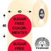 Kép 1/2 - Cukormentes ételallergén etikett címke, [SKU]
