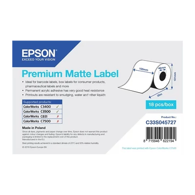 Epson etikett címke C33S045727