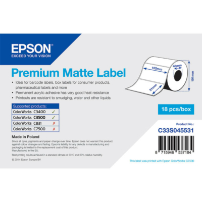 Epson etikett címke C33S045531