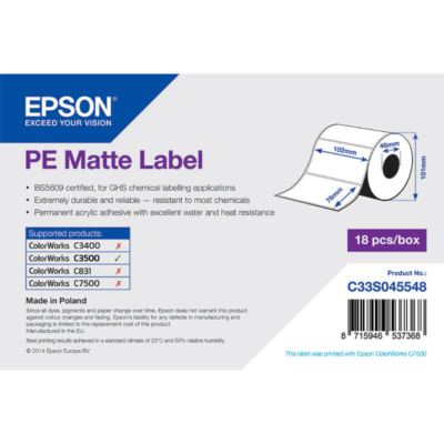 Epson etikett címke C33S045548