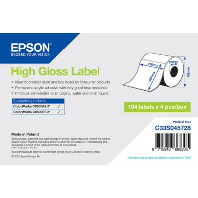 Epson etikett címke C33S045728