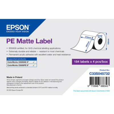 Epson etikett címke C33S045732
