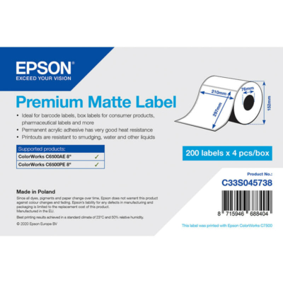 Epson etikett címke C33S045738