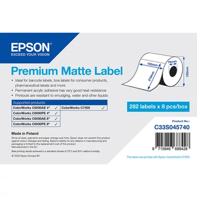 Epson etikett címke C33S045740