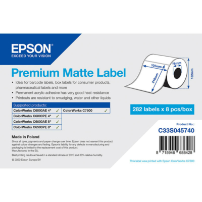 Epson etikett címke C33S045740