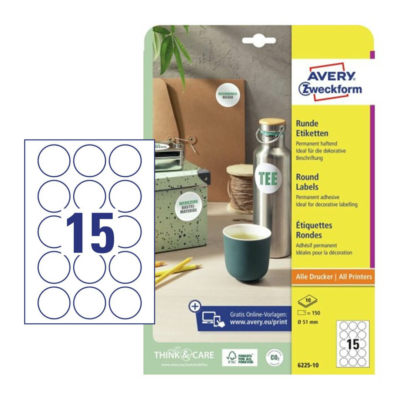 Avery Zweckform 6225REV-10 íves etikett címke