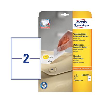 Avery Zweckform öntapadó íves etikett címke L4734REV-25