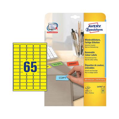 Avery Zweckform öntapadó íves etikett címke L4793-20