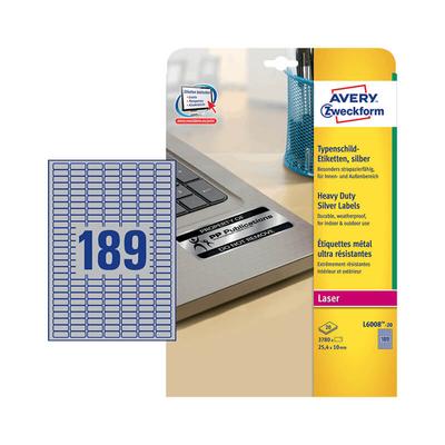 Avery Zweckform öntapadó íves etikett címke L6008-20