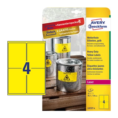 Avery Zweckform L6127-8 íves etikett címke