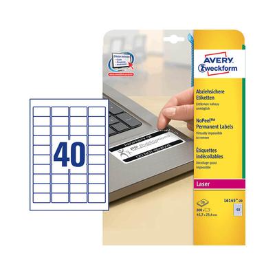 Avery Zweckform öntapadó íves etikett címke L6145-20