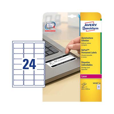 Avery Zweckform öntapadó íves etikett címke L6146-20