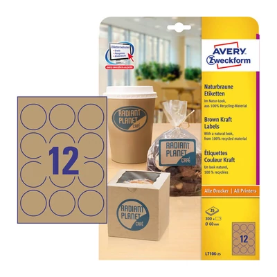 Avery Zweckform L7106-25 íves etikett címke
