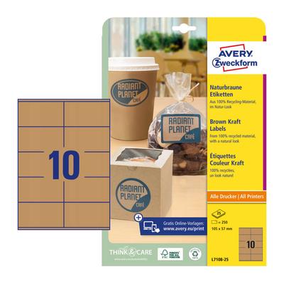 Avery Zweckform L7108-25 íves etikett címke