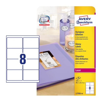 Avery Zweckform L7765-40 íves etikett címke