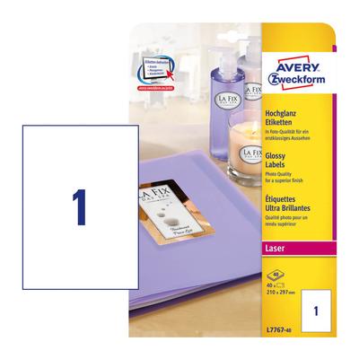 Avery Zweckform L7767-40 íves etikett címke