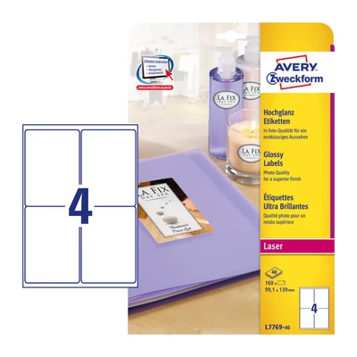 Avery Zweckform L7769-40 íves etikett címke
