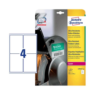 Avery Zweckform öntapadó íves etikett címke L7915-10