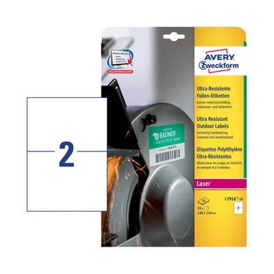 Avery Zweckform öntapadó íves etikett címke L7916-10