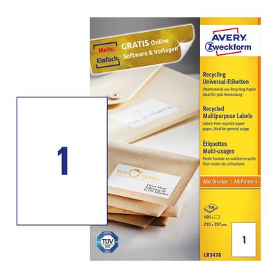 Avery Zweckform LR3478 íves etikett címke