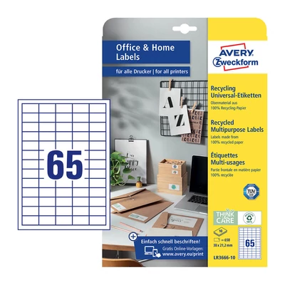 Avery Zweckform LR3666-10 íves etikett címke