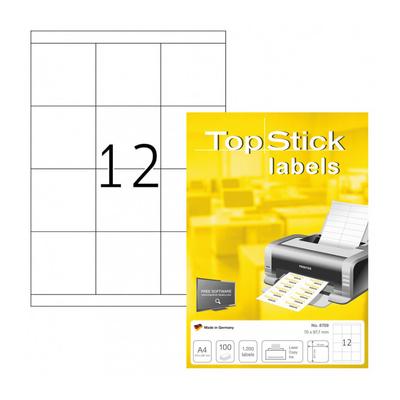 TopStick öntapadó íves etikett címke TopStick-8709