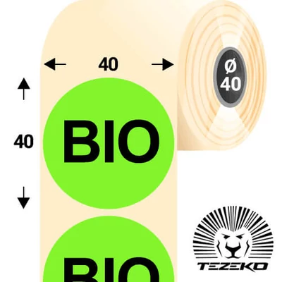 Bio ételallergén etikett címke, [SKU]