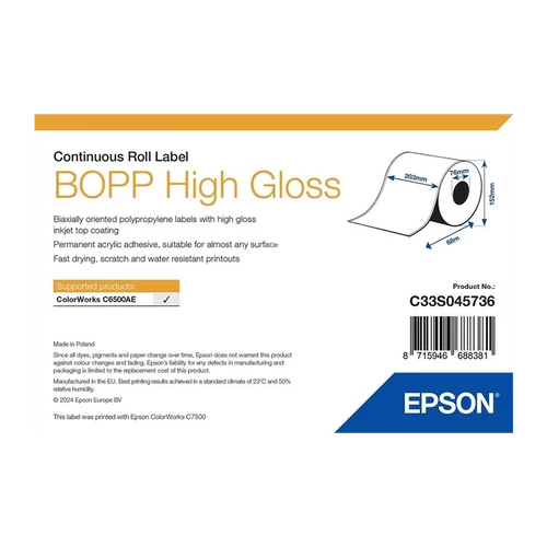 Epson etikett címke C33S045736