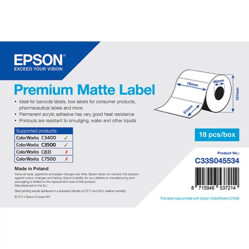 Epson etikett címke C33S045534
