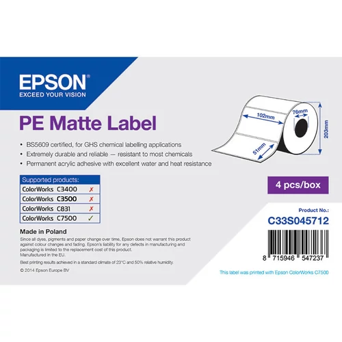 Epson etikett címke C33S045712