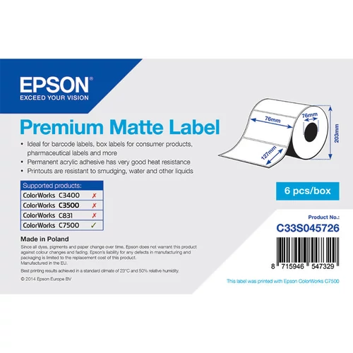 Epson etikett címke C33S045726