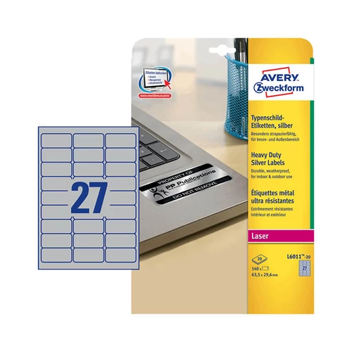 Avery Zweckform öntapadó íves etikett címke L6011-20