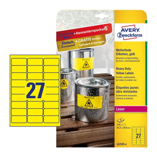 Avery Zweckform L6105-8 íves etikett címke
