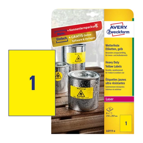 Avery Zweckform L6111-8 íves etikett címke