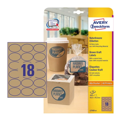 Avery Zweckform L7103-25 íves etikett címke