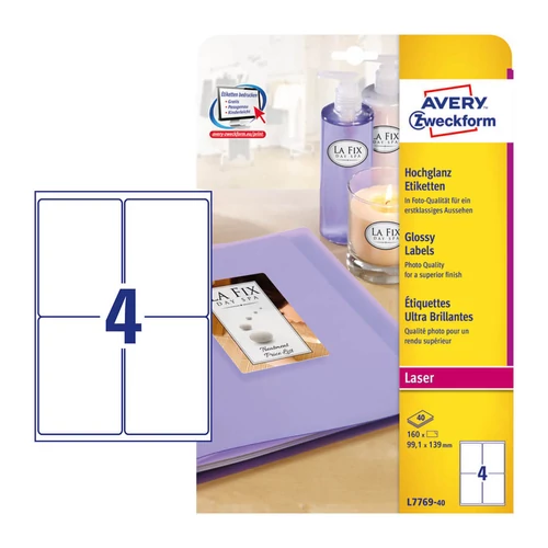 Avery Zweckform L7769-40 íves etikett címke