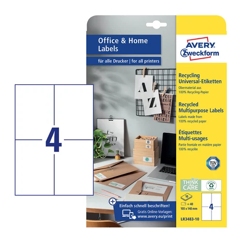 Avery Zweckform LR3483-10 íves etikett címke
