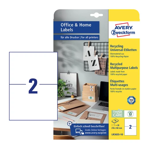 Avery Zweckform LR3655-10 íves etikett címke